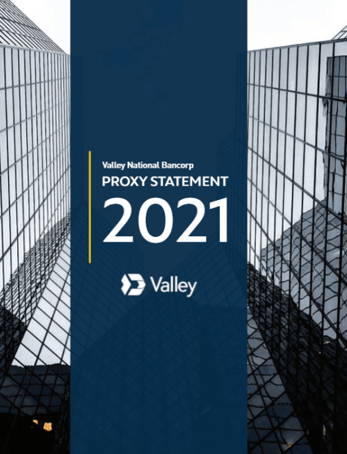 Valley National Bancorp 2021 Investor Materials